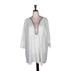 NVELOP Sun UV Protection White Cover Up Dress      Size: XL